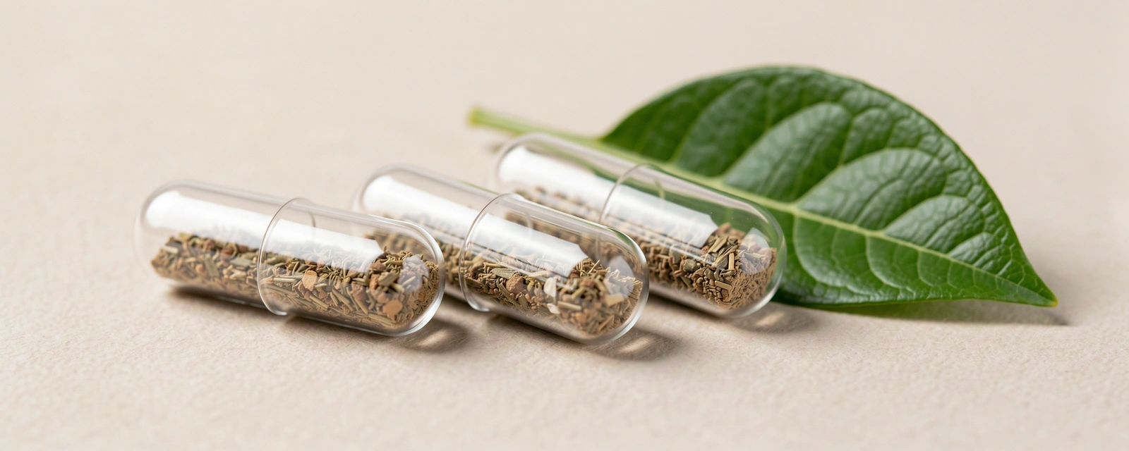 High quality natural supplement close-up